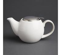 Olympia Cafe Teapot White - 510ml 17.2fl oz (Box 1) - GM593