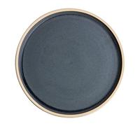 Olympia Canvas Flat Round Dinner Plates 180mm Blue Granite, Pack, 180 mm | Reactive matte glaze makes each piece unique, while dishwasher-safe ceramic and a stackable design save vital kitchen space.