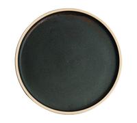 Olympia Canvas Flat Round Plate Green Verdigris 250mm (Pack of 6) - FA322
