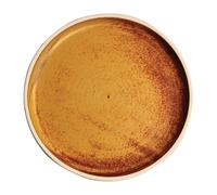 Olympia Canvas Flat Round Plate Sienna Rust 180mm (Box 6)