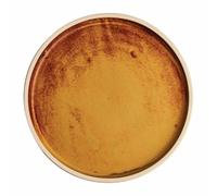 Olympia Canvas Flat Round Plate Sienna Rust 250mm (Pack of 6)