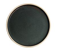 Olympia Canvas Flat Round Plate Green Verdigris 250mm (Pack of 6)