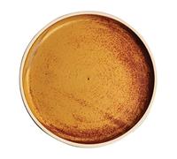 Olympia Canvas Flat Round Plate Sienna Rust 180mm (Pack of 6) - FA307
