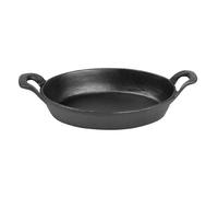 Olympia Cast Iron Oval Eared Dish - 220x150mm | Retains heat efficiently for oven-to-table service; durable build handles rigorous commercial hospitality use.