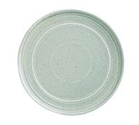 Olympia Cavolo Flat Plates 220mm, Spring Green Porcelain (Pack of, 220 mm | Dishwasher-safe for easy cleaning, featuring a reactive glaze finish for a unique look and flat base for creative plating.