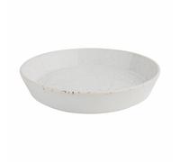 Olympia Cavolo Flat Round Bowls in White Speckle Porcelain - 220mm - Pack of 4