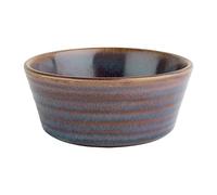 Olympia Cavolo Flat Round Bowls Porcelain 143mm, Pack of, Purple, 143 mm | Dishwasher and oven-safe commercial-grade build offers great strength, with a unique reactive glaze and stable plating base.