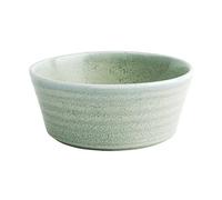 Olympia Cavolo Flat Round Bowls Porcelain 143mm, Spring Green, 6, 143 mm | Vitrified with chip-resistant edges for busy commercial kitchens; stackable shape saves space under heavy everyday use.