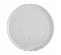 Olympia Cavolo Flat Round Plates in White Speckle Porcelain - 220mm - Pack of 6