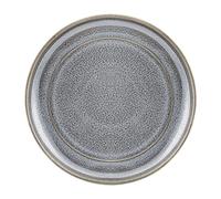Olympia Cavolo Flat Round Porcelain Plates 180mm Charcoal, Grey, 180 mm | Pack of 6. Dishwasher-safe commercial strength build has a unique reactive glaze finish, with small framing sides.