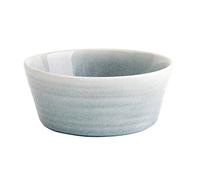 Olympia Cavolo Porcelain Flat Round Bowls 143mm Pack of 6, Ice Blue