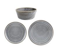 Olympia Cavolo Serve Like A Pro 18-Piece Charcoal Dusk Dinner Set