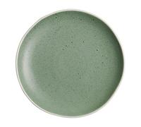 Olympia Chia Plates in Green - Porcelain - Uneven Edge - 205(пїЅ) mm - 6 pc