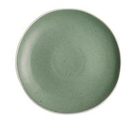 Olympia Chia Plates in Green - Porcelain - Uneven Edge - 270(пїЅ) mm - 6 pc