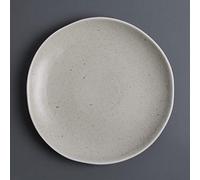 Olympia Chia Plates in Sand - Porcelain - Uneven Edge - 270(пїЅ) mm - 6 pc