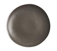 Olympia Chia Plates in Charcoal - Porcelain - Uneven Edge - 270(пїЅ) mm - 6 pc