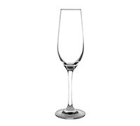 Olympia Chime Crystal Champagne Flutes 225ml Glasswasher Safe (6 Pack) | Lead-free material ensures eco-friendly safety, while the 240x70mm dimensions suit versatile cocktail or wine service.