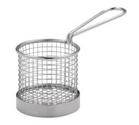 Olympia Chip basket Round with Handle 80mm - CE148