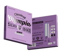 Olympia Classical Guitar Strings - Performance Plus Series - Silver Wound with Clear or Black Nylon - Normal or Hard Tension - Coated Strings (Normal Tension - Silver & Black Nylon)