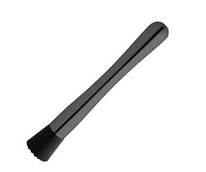 Olympia Cocktail Muddler Gunmetal - Black Metal Ice Crusher For Cocktail Making, Fruit Crushing, Muddling & Mojito Making Bartender Tool DR622