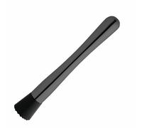 Olympia Cocktail Muddler Gunmetal - Black Metal Ice Crusher For Cocktail Making, Fruit Crushing, Muddling & Mojito Making Bartender Tool DR622
