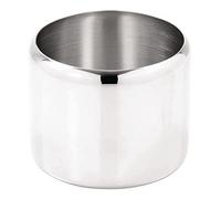 Olympia Concorde Stainless Steel Commercial Sugar Bowl 285ml, Silver | Mirror-polished finish elevates tabletop presentation, while the tight-fitting lid keeps contents protected.