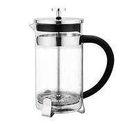 Olympia Contemporary Cafetiere French Press Stainless Steel, 3 Cup 350ml | Heat-resistant handle ensures secure pouring while the easily disassembled parts allow thorough, hassle-free cleanup.
