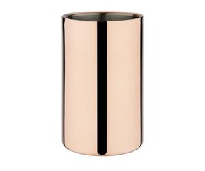 Olympia Copper Plated Wine Cooler Double Wall Durable Stainless Steel - 2 Litres