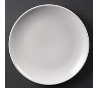 Olympia Coupe Plates Whiteware in Porcelain - White - 250(пїЅ) mm - 12 pc