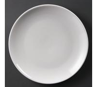 Olympia Whiteware Coupe Plates 250mm (Pack of 12) - U079