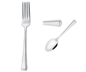 Olympia D691 Harley Cutlery Table Fork (Pack of 12) & D695 Harley Cutlery Dessert Spoon (Pack of 12)