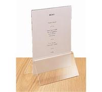 Olympia D790 Acrylic A5 Menu Card Holder, 42mm X 151mm X 57mm
