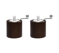 Olympia Salt and Pepper Mill Grinder Set Dark Wood 84(H)x 63(Ø)mm