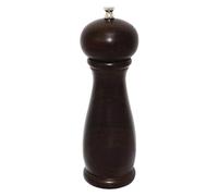 Olympia Dark Wood Salt and Pepper Mill Spice Grinder Shaker, 8in | Adjustable mechanism for coarse or fine grinding. Supplied with both S and P nut caps for versatile table service.