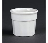 Olympia Dipping Pots Multi Purpose Party Table Snack Serving Sauce Dipper Dinning Dishware Dish Appetizer Food Catering Kitchen Restaurant Barbecue BBQ Bar Buffet 50mm 45(H)x 50(D)mm. White. Pack quantity: 12.