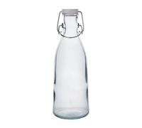 Olympia Dishwasher Safe Recycled Glass Swing Top Bottles 1Ltr, Pack of 6