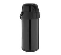 Olympia Double Wall Pump Action Stainless Steel Airpot, 5Ltr, Black | Serves up to 169.1fl oz of hot or cold drinks at catering events, using a simple lever system for spill-free dispensing.