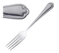 Olympia Dubarry Table Forks Set (Pack of 12), Stainless Steel, High Polish Finish, Ornate Dinner Forks, Size: 200(L)mm, Material: 18/0 Stainless Steel, C139