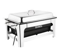 Olympia Electric Chafing Dish 100mm Deep Pan Stand Adjustable Temperature