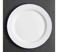 Olympia Enamel Dinner Plates 245mm, Pack of 6
