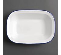 Olympia Enamel Dishes Rectangular 280 x 190mm (Pack of 6) - GM510