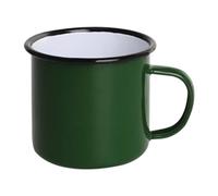 Olympia Mugs in Green Enamel - Dishwasher Safe & Round Shaped - 350ml Pack of 6