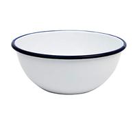 Olympia Enamel Pudding Bowl of Steel Heat and Chemical Resistant 140mm Pack of 6
