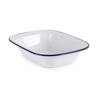 Olympia Enamel Rectangular Dish GM510 Steel Dishwasher-Safe 280x190mm Pack of 6