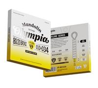 Olympia Explore Mandolin Strings - 80/20 Bronze - Light Gauge 010-034 - Loop End - Bright Balanced Tone - Hex Core - XP-MD1034 - Korean Quality