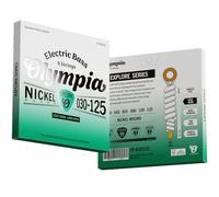 Olympia Explore Series 6-String Electric Bass Guitar Strings - Nickel Wound - Light Gauge 030-125 - Long Scale - Bright Balanced Tone - Hex Core - XP-B30125