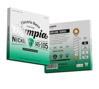 Olympia Explore Series Bass Guitar Strings - Nickel Wound, Hex Core - 4-String Sets - Extra Light to Heavy - Bright Tone, Balanced Response - Korean Engineered (045-105 Medium Heavy)