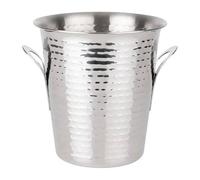 Olympia Flare Wine Bucket Hammered 4.3Ltr - Stainless Steel Ice Bucket for Bars, Parties, Weddings, Events JB127