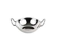Olympia Flat Bottomed Large Stainless Steel Serving Bowl, 30mm