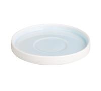 Olympia Fondant Porcelain Saucers 155mm Dishwasher Safe, Aqua (6 Pack)